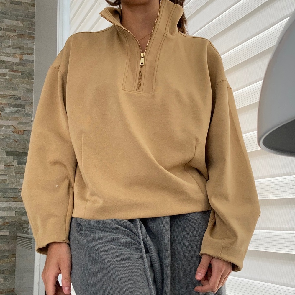 Scotch and soda Tan Half zip sweater